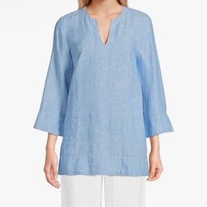 Lands' End Women's Sky Blue Tunic Top